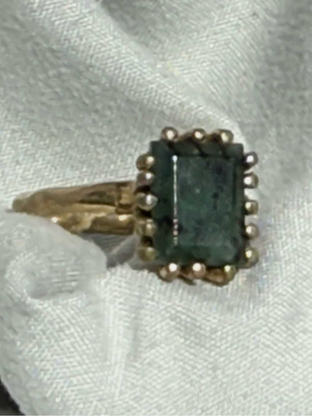 Ramona Raw Emerald Ring - Picture 3 of 6